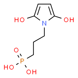 ChemSpider 2D Image | [3-(2,5-Dihydroxy-1H-pyrrol-1-yl)propyl]phosphonic acid | C7H12NO5P