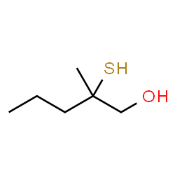 ChemSpider 2D Image | 2-Mercapto-2-methylpentan-1-ol | C6H14OS