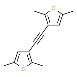 ChemSpider 2D Image | 3,3'-(1,2-Ethynediyl)bis(2,5-dimethylthiophene) | C14H14S2