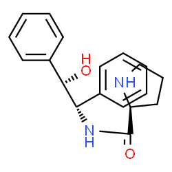 ChemSpider 2D Image | N-[(1S,2S)-2-Hydroxy-1,2-diphenylethyl]-L-prolinamide | C19H22N2O2