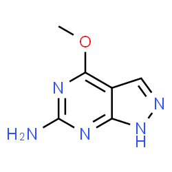 ChemSpider 2D Image | 4-Methoxy-1H-pyrazolo[3,4-d]pyrimidin-6-amine | C6H7N5O