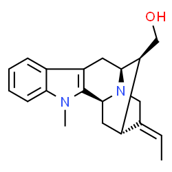 ChemSpider 2D Image | (16S,19E)-1-Methylsarpagan-17-ol | C20H24N2O