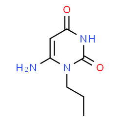 ChemSpider 2D Image | 6-Amino-1-propyl-1H-pyrimidine-2,4-dione | C7H11N3O2