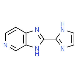 ChemSpider 2D Image | 2-(1H-Imidazol-2-yl)-3H-imidazo[4,5-c]pyridine | C9H7N5