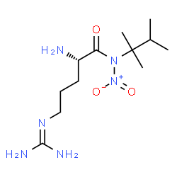 ChemSpider 2D Image | (2S)-2-Amino-5-[(diaminomethylene)amino]-N-(2,3-dimethyl-2-butanyl)-N-nitropentanamide | C12H26N6O3