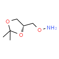 ChemSpider 2D Image | (4R)-4-[(Aminooxy)methyl]-2,2-dimethyl-1,3-dioxolane | C6H13NO3