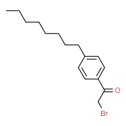ChemSpider 2D Image | 2-Bromo-1-(4-octylphenyl)ethanone | C16H23BrO