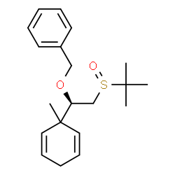 ChemSpider 2D Image | ({(1R)-1-(1-Methyl-2,5-cyclohexadien-1-yl)-2-[(2-methyl-2-propanyl)sulfinyl]ethoxy}methyl)benzene | C20H28O2S