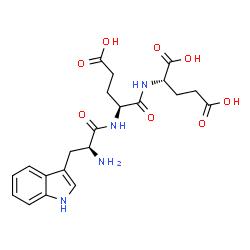 ChemSpider 2D Image | L-Tryptophyl-L-alpha-glutamyl-L-glutamic acid | C21H26N4O8