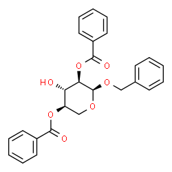 ChemSpider 2D Image | Benzyl 2,4-di-O-benzoyl-alpha-D-xylopyranoside | C26H24O7