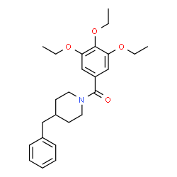 ChemSpider 2D Image | (4-Benzyl-1-piperidinyl)(3,4,5-triethoxyphenyl)methanone | C25H33NO4