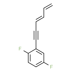 ChemSpider 2D Image | 1,4-Difluoro-2-[(3E)-3,5-hexadien-1-yn-1-yl]benzene | C12H8F2