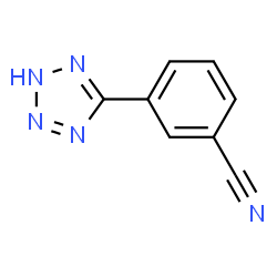 ChemSpider 2D Image | 3-(1H-Tetrazol-5-yl)benzonitrile | C8H5N5