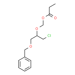 ChemSpider 2D Image | {[1-(Benzyloxy)-3-chloro-2-propanyl]oxy}methyl propionate | C14H19ClO4