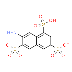 ChemSpider 2D Image | 6-Amino-4,7-disulfo-2-naphthalenesulfonate | C10H8NO9S3