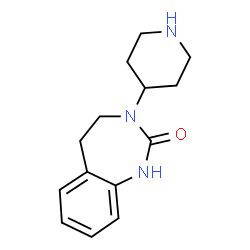 ChemSpider 2D Image | 1,3,4,5-tetrahydro-3-(4-piperidinyl)-2h-1,3-benzodiazepin-2-one | C14H19N3O