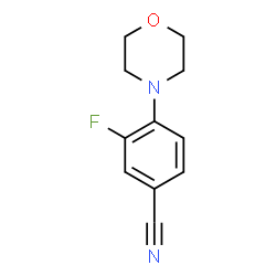 ChemSpider 2D Image | 3-Fluoro-4-(4-morpholinyl)benzonitrile | C11H11FN2O