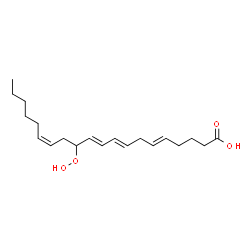 ChemSpider 2D Image | (5E,8E,10E,14Z)-12-Hydroperoxy-5,8,10,14-icosatetraenoic acid | C20H32O4