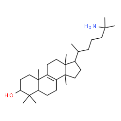 ChemSpider 2D Image | 25-Aminolanost-8-en-3-ol | C30H53NO
