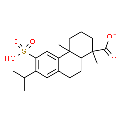 ChemSpider 2D Image | 12-Sulfoabieta-8(14),9(11),12-trien-18-oate | C20H27O5S