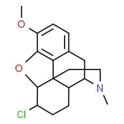 ChemSpider 2D Image | 6-Chloro-3-methoxy-17-methyl-4,5-epoxymorphinan | C18H22ClNO2