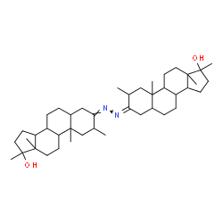 ChemSpider 2D Image | (3Z,3'Z)-3,3'-[(1Z,2Z)-1,2-Hydrazinediylidene]bis(2,17-dimethylandrostan-17-ol) | C42H68N2O2