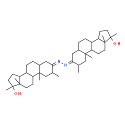 ChemSpider 2D Image | (3Z)-3-{(2E)-[(3E)-17-Hydroxy-2,17-dimethylandrostan-3-ylidene]hydrazono}-2,17-dimethylandrostan-17-ol | C42H68N2O2