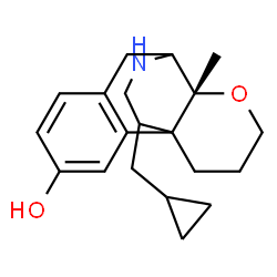 ChemSpider 2D Image | (10R)-15-(Cyclopropylmethyl)-10-methyl-11-oxa-17-azatetracyclo[7.5.3.0~1,10~.0~2,7~]heptadeca-2,4,6-trien-4-ol | C20H27NO2