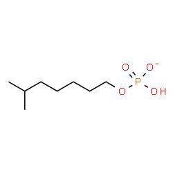 ChemSpider 2D Image | 6-Methylheptyl hydrogen phosphate | C8H18O4P