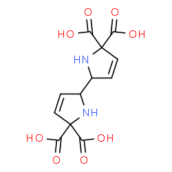 ChemSpider 2D Image | 1,1',2,2'-Tetrahydro-5H,5'H-2,2'-bipyrrole-5,5,5',5'-tetracarboxylic acid | C12H12N2O8