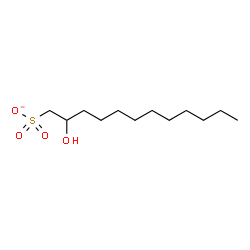 ChemSpider 2D Image | 2-Hydroxy-1-dodecanesulfonate | C12H25O4S