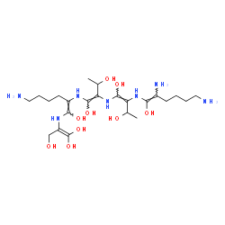 ChemSpider 2D Image | (4Z,7Z,10Z,13E)-14,18-Diamino-5-(4-aminobutyl)-8,11-bis(1-hydroxyethyl)-2-(hydroxymethyl)-3,6,9,12-tetraazaoctadeca-1,4,7,10,13-pentaene-1,1,4,7,10,13-hexol | C23H45N7O9