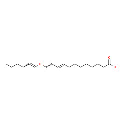 ChemSpider 2D Image | (9E,11E)-12-[(1E)-1-Hexen-1-yloxy]-9,11-dodecadienoic acid | C18H30O3