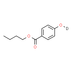 ChemSpider 2D Image | Butyl 4-(~2~H)hydroxybenzoate | C11H13DO3