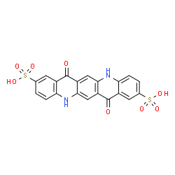 ChemSpider 2D Image | 7,14-Dioxo-5,7,12,14-tetrahydroquinolino[2,3-b]acridine-2,9-disulfonic acid | C20H12N2O8S2