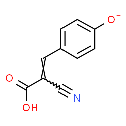 ChemSpider 2D Image | 4-[(E)-2-Carboxy-2-cyanovinyl]phenolate | C10H6NO3