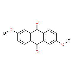 ChemSpider 2D Image | 2,6-Bis[(~2~H)hydroxy]-9,10-anthraquinone | C14H6D2O4