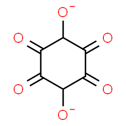 ChemSpider 2D Image | 2,3,5,6-Tetraoxo-1,4-cyclohexanediolate | C6H2O6