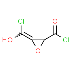 ChemSpider 2D Image | (3E)-3-[Chloro(hydroxy)methylene]-2-oxiranecarbonyl chloride | C4H2Cl2O3