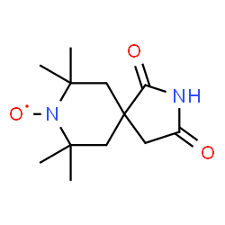 ChemSpider 2D Image | (7,7,9,9-Tetramethyl-1,3-dioxo-2,8-diazaspiro[4.5]dec-8-yl)oxidanyl | C12H19N2O3