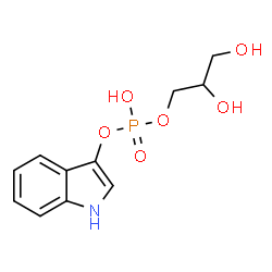 ChemSpider 2D Image | 2,3-Dihydroxypropyl 1H-indol-3-yl hydrogen phosphate | C11H14NO6P