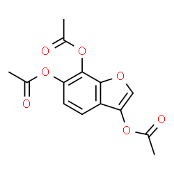 ChemSpider 2D Image | 1-Benzofuran-3,6,7-triyl triacetate | C14H12O7