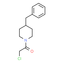 ChemSpider 2D Image | 1-(4-Benzyl-1-piperidinyl)-2-chloroethanone | C14H18ClNO