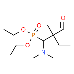 ChemSpider 2D Image | Diethyl [1-(dimethylamino)-2-formyl-2-methylbutyl]phosphonate | C12H26NO4P