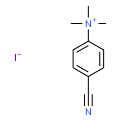ChemSpider 2D Image | 4-Cyano-N,N,N-trimethylanilinium iodide | C10H13IN2