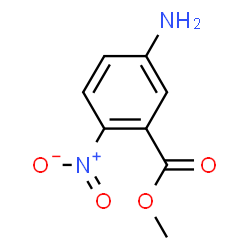 ChemSpider 2D Image | Methyl 5-amino-2-nitrobenzoate | C8H8N2O4