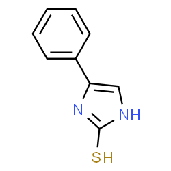 ChemSpider 2D Image | 4-Phenylimidazole-2-thiol | C9H8N2S