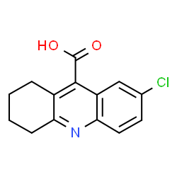 ChemSpider 2D Image | 2-chloro-5,6,7,8-tetrahydroacridine-9-carboxylic acid | C14H12ClNO2