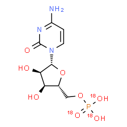 ChemSpider 2D Image | 5'-Cytidylic acid | C9H14N3O518O3P