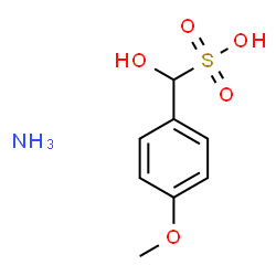 ChemSpider 2D Image | Hydroxy(4-methoxyphenyl)methanesulfonic acid ammoniate (1:1) | C8H13NO5S